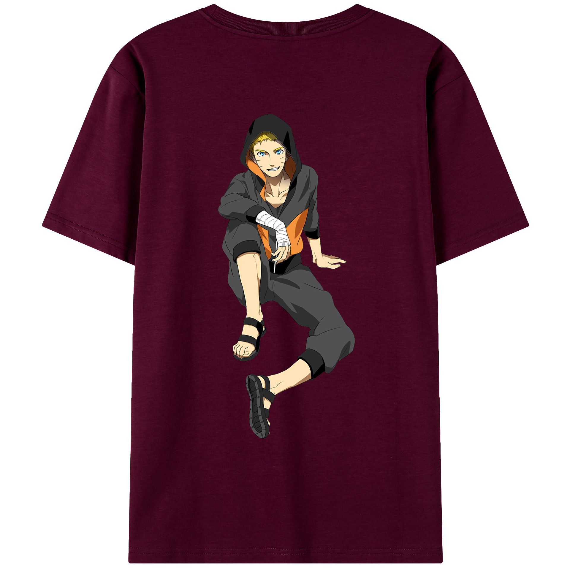 （画像用） NARUTO -ナルト- うずまき ナルト Uzumaki Naruto レディース半袖Tシャツ(バックプリント)